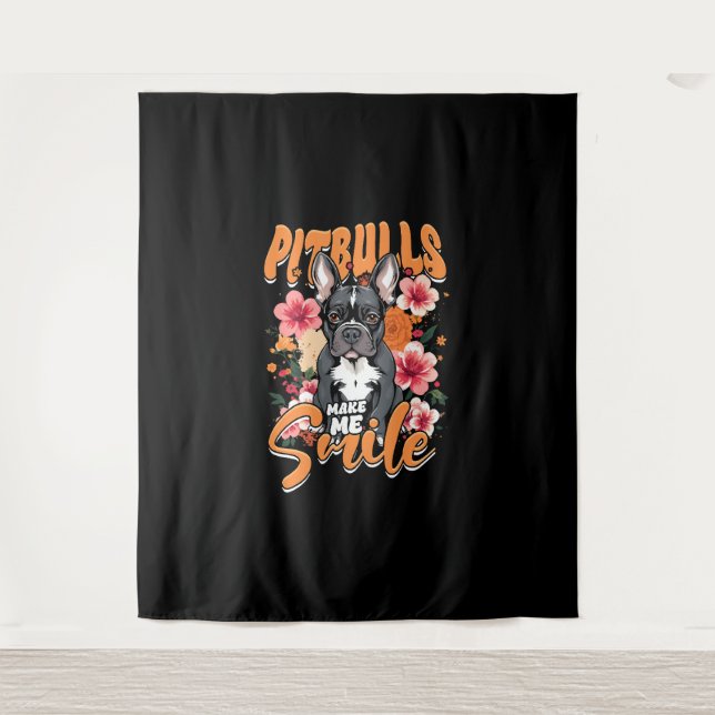Pitbull Pitbulls Tapestry (Front)