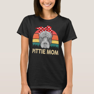 Pitbull Pittie Mum Vintage American Pitbull Terrie T-Shirt