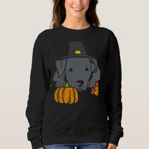 Pitbull Pumpkin Leaf Thanksgiving Halloween Fall P Sweatshirt