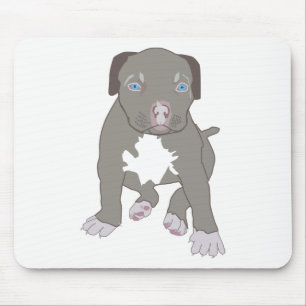 Pitbull Puppy Mouse Pad