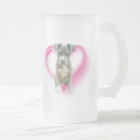 Pitbull puppy tall mug