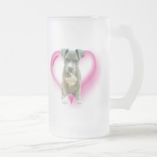 Pitbull puppy tall mug (Right)
