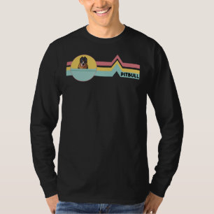 Pitbull Retro War Dog Mum T-Shirt