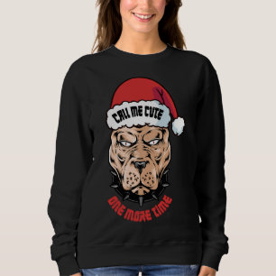 Pitbull Santa Sweatshirt