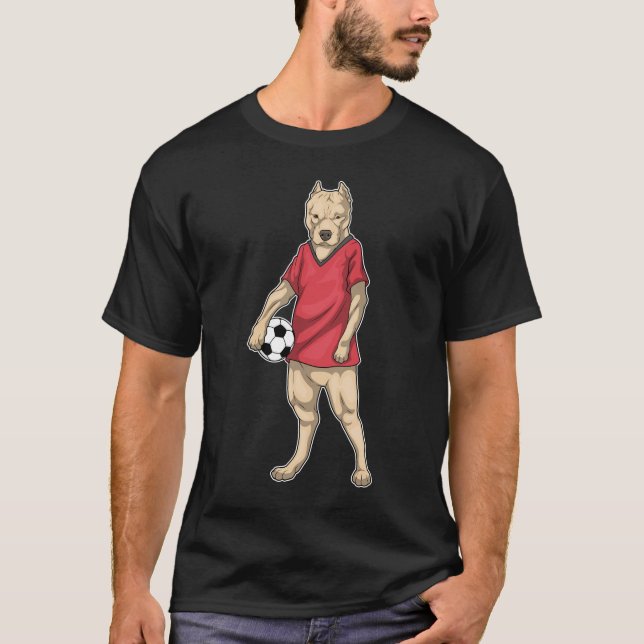 Pitbull Soccer player Soccer T-Shirt (Front)