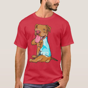 Pitbull Tattoo, Dog Is Love Pitbull Smile, Pitbull T-Shirt