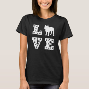Pitbull Terrier Dog Owner Pittie Pet Paw Puppy Lo T-Shirt
