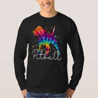Pitbull Tie Dye Rainbow Dog Lover T-Shirt