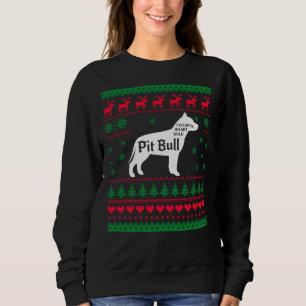Pitbull Ugly Christmas Sweater Xmas Pitbull