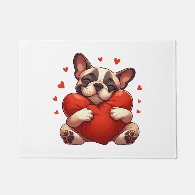 Pitbull Valentine's Day Gifts Doormat (Front)