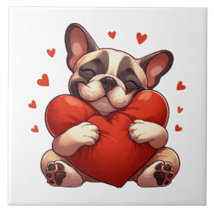 Pitbull Valentine's Day Gifts Tile