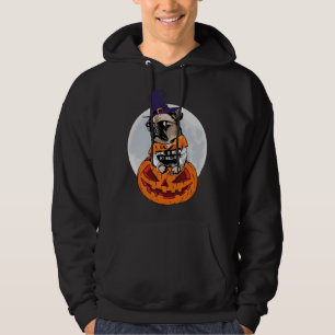 Pitbull Witch Pumpkin Halloween Men & Women Hoodie