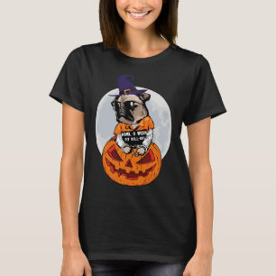 Pitbull Witch Pumpkin Halloween Men & Women T-Shirt