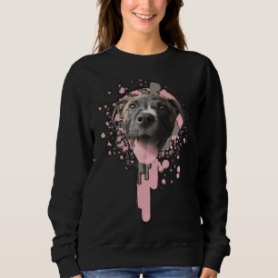 Pitbull With Spray Paint Sweatshirt
