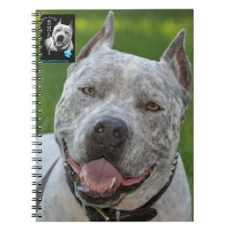 @PitBullSharky Notebook! Happy Pit Bull Smile Face Spiral Notebook