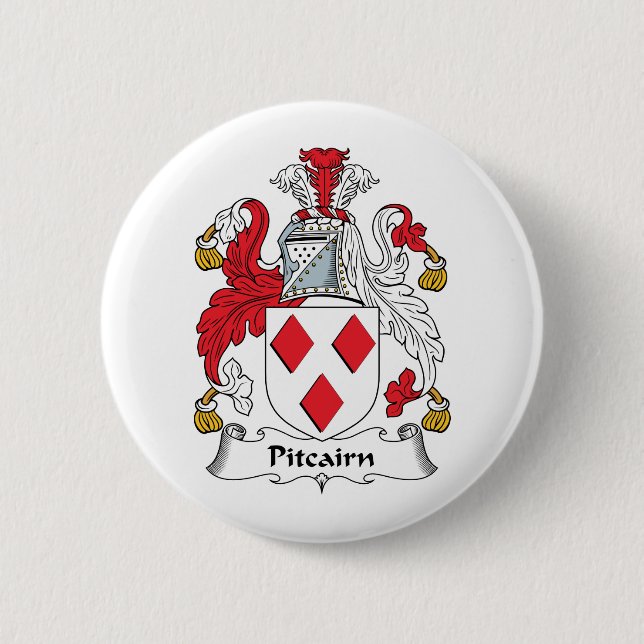 Pitcairn Family Crest 6 Cm Round Badge (Front)