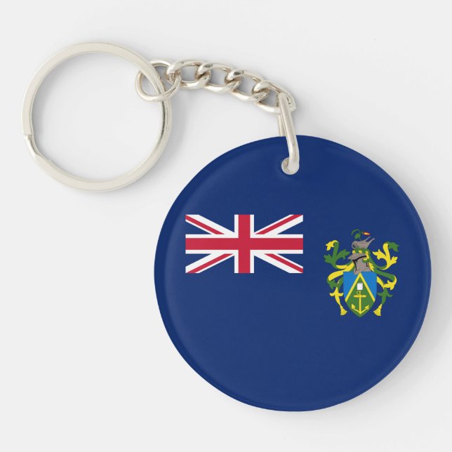 Pitcairn Islands Flag Key Ring (Front)