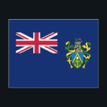 Pitcairn Islands Flag Postcard<br><div class="desc">Patriotic flag of Pitcairn Islands.</div>