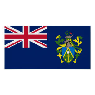 Pitcairn Islands Flag Poster