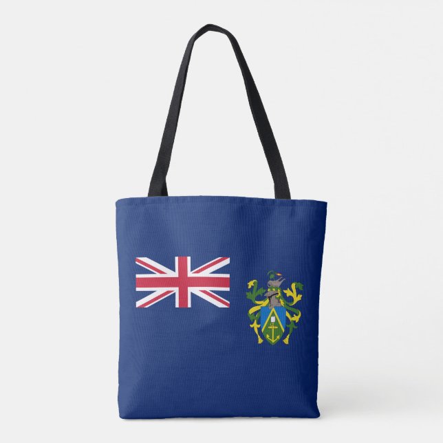 Pitcairn Islands Flag Tote Bag (Back)