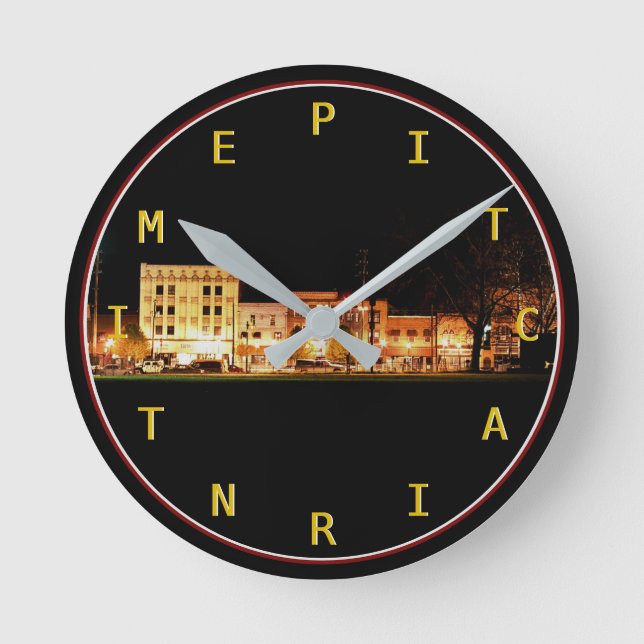 Pitcairn Time Round Clock (Front)