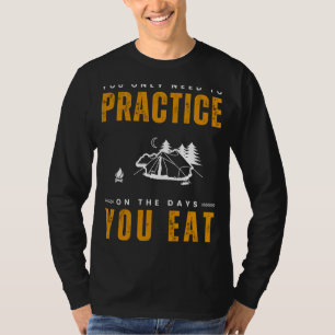 Pitch a Tent of Laughter: Camping Practice Tee for