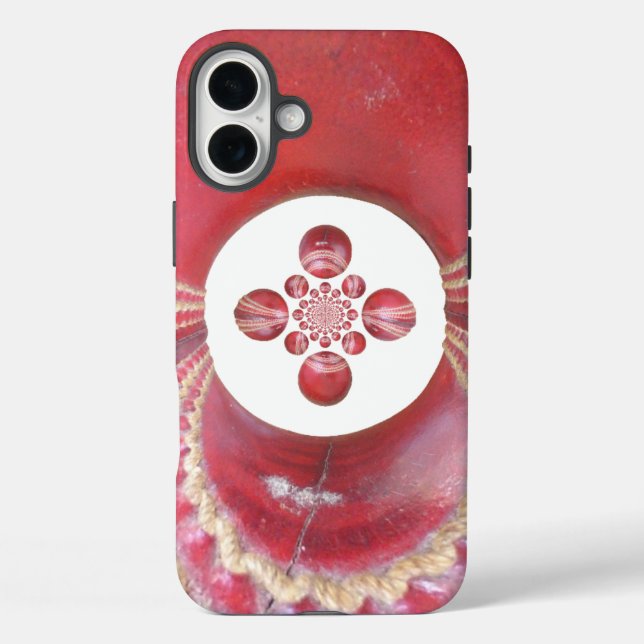 Pitch Kaleidoscope: Cricket Balls The Game's Heart Case-Mate iPhone Case (Back)