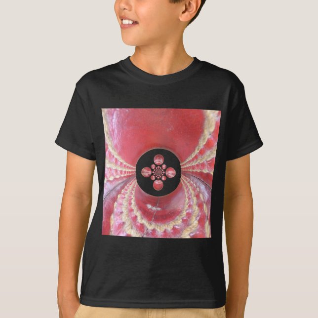 Pitch Kaleidoscope: Cricket Balls The Game's Heart T-Shirt (Front)