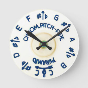 Pitch Pipe Round Clock