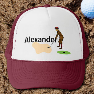 Pitch Shot by Panic-stricken Duffer Golf Trucker Hat