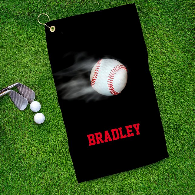 Pitch The Ball Baseball Team Player Personalised Golf Towel (Creator Uploaded)