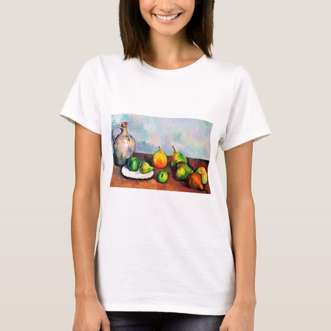Pitcher and Fruit, Paul Cezanne T-Shirt (Front)