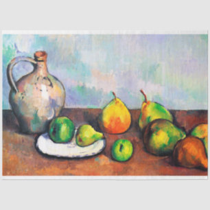 Pitcher and Fruit, Paul Cezanne Tissue Paper