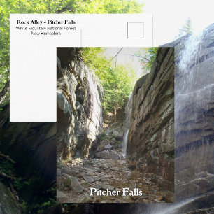 Pitcher Falls Rock Alley White Mountains NH Postcard