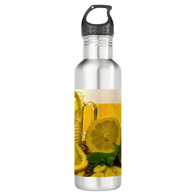 Pitcher of Lemon Tea 710 Ml Water Bottle (Front)