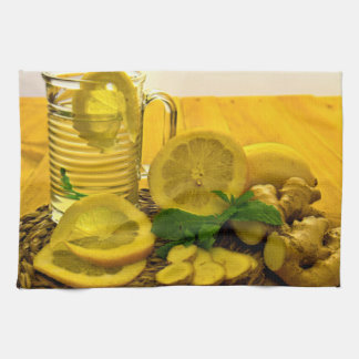 Pitcher of Lemon Tea Towel