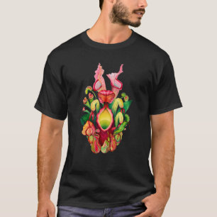Pitcher Plant Nature Art Carnivorous Plants Sarrac T-Shirt