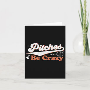 Pitches Be Crazy Funny Badminton Players Pitches S Card