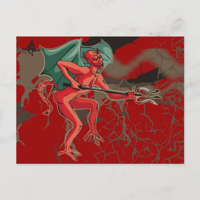 Pitchfork Devil Postcard (Front)