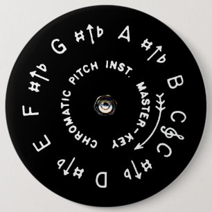 Pitchpipe 6 Cm Round Badge