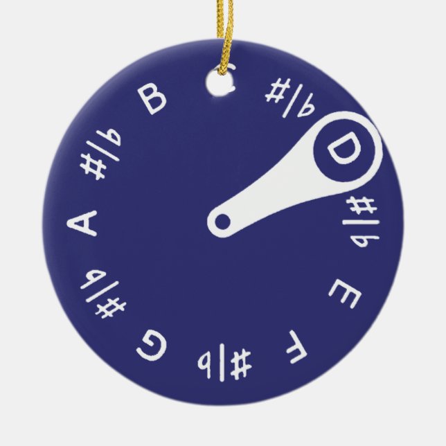 Pitchpipe Ceramic Tree Decoration (Front)