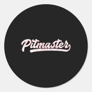 Pitmaster 100% Bbq Pitmaster Shirts Classic Round Sticker
