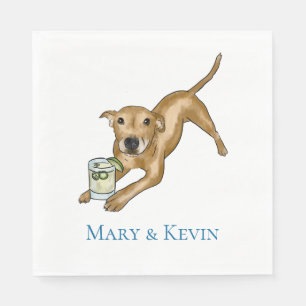 Pitmix Dog Napkin
