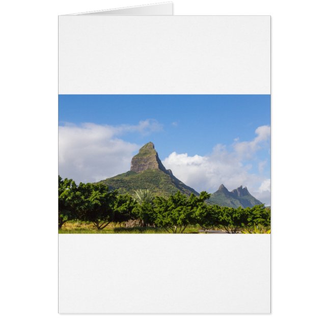 Piton de la Petite mountain in Mauritius panoramic (Front)