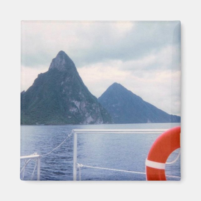 Pitons from the Sea Magnet (Front)