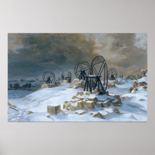 Pits at Gentilly in the Snow, 1879 Poster