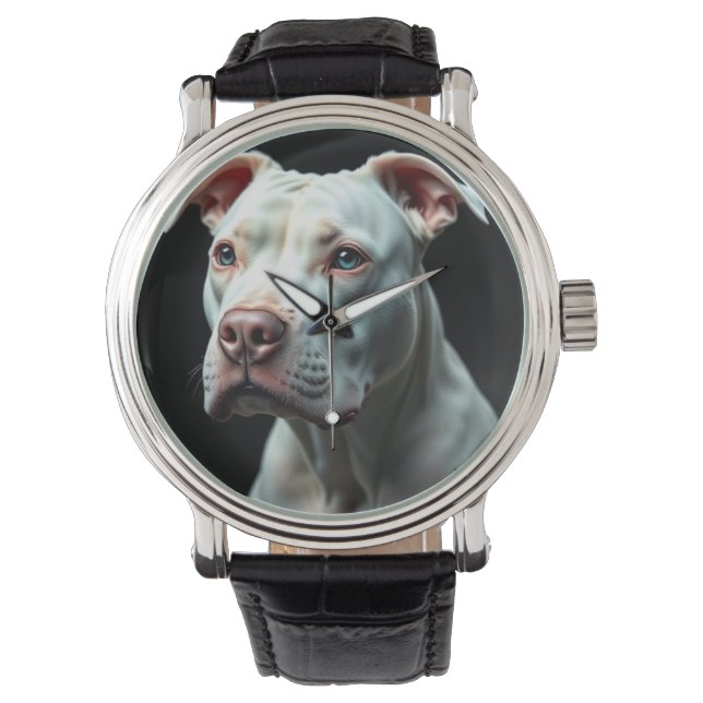 Pittbull Terrier Wrist Watch (Front)