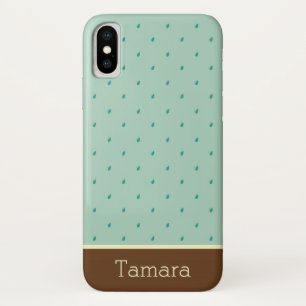 Pitter-Patter Raindrops Monogram Case-Mate iPhone Case