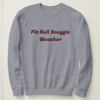 Pittie As A Flower Snuggle Sweatshirt