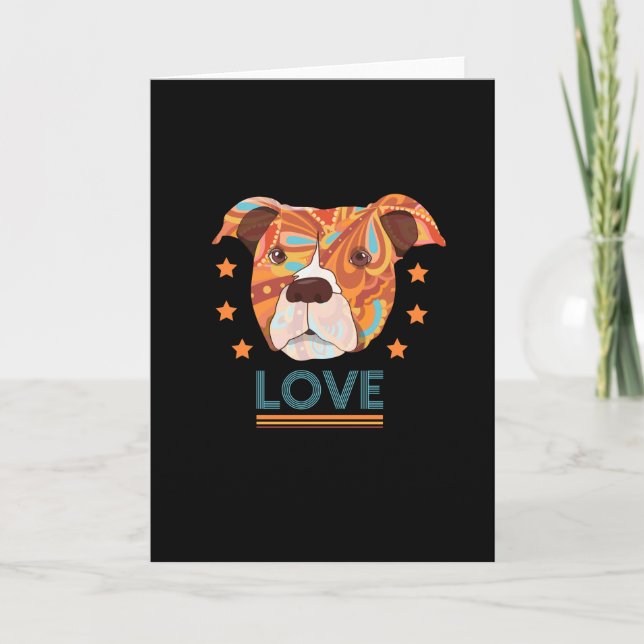 Pittie Dad American Pit Bull Terrier Card (Front)